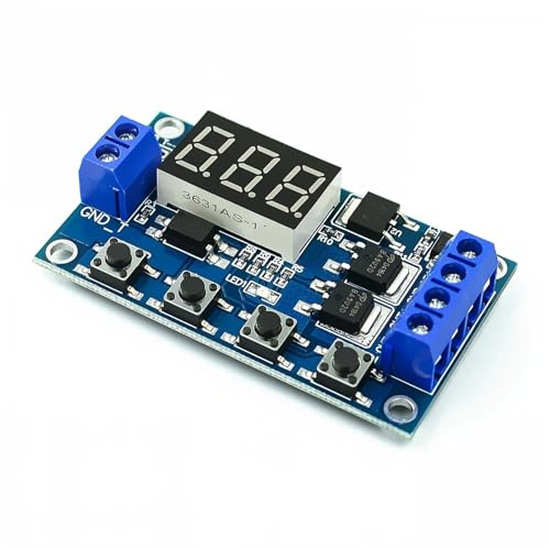 1-10 stücke DC12V 24V Dual LED Digital Zeit Verzögerung Relais Trigger Zyklus Timer Verzögerung Schalter Platine Timing control Modul DIY(8pcs) von EBGAZSPD