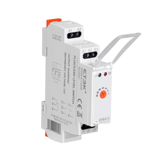 Schwimmerlosen Wasserstand Relais Schalter Elektronische Flüssigkeit Ebene Controller 5A AC 220V 12V EKR8(EKR8-6312) von EBGAZSPD
