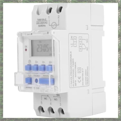 TM919A-2 Programmierbare Digitale Zeit Schalter Relais Timer Control AC 220V 16A Din Schiene Montieren TM919A-2 Programmierbare Digitale Zeit Schalter Relais Timer Control AC 220V 16A Din Schiene Montieren von EBGAZSPD