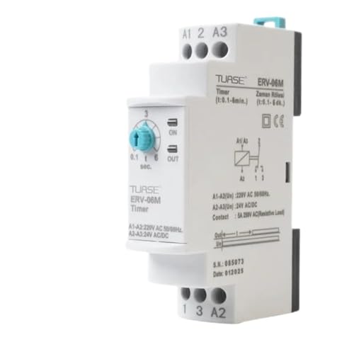 Zeitrelais elektronisch einstellbare Ausschaltverzögerung(ERV-06 0.1-6sec.) von EBGAZSPD