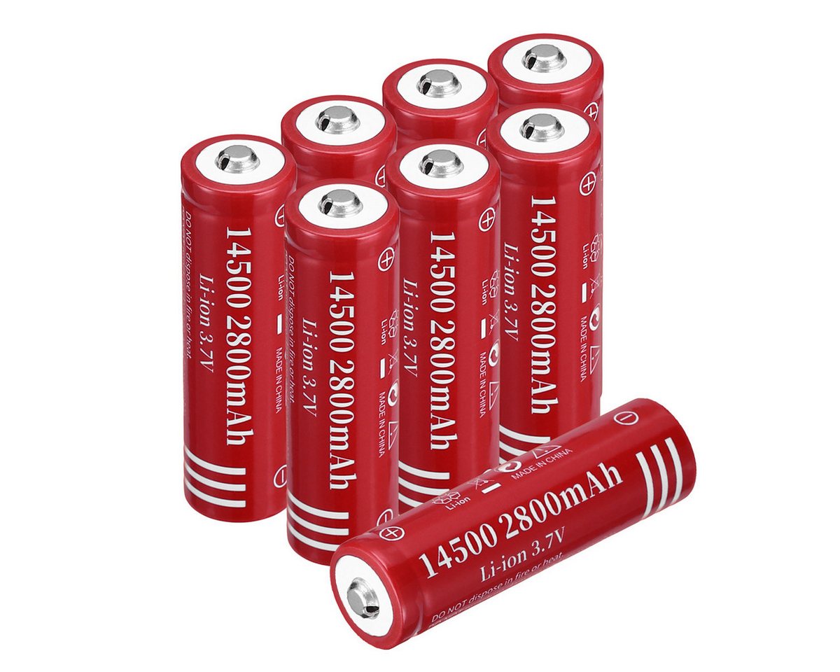 EBL 14500 Li-Ion Akku 3.7 V Wiederaufladbar Batterien Akku 2800 mAh (3,7 V) von EBL