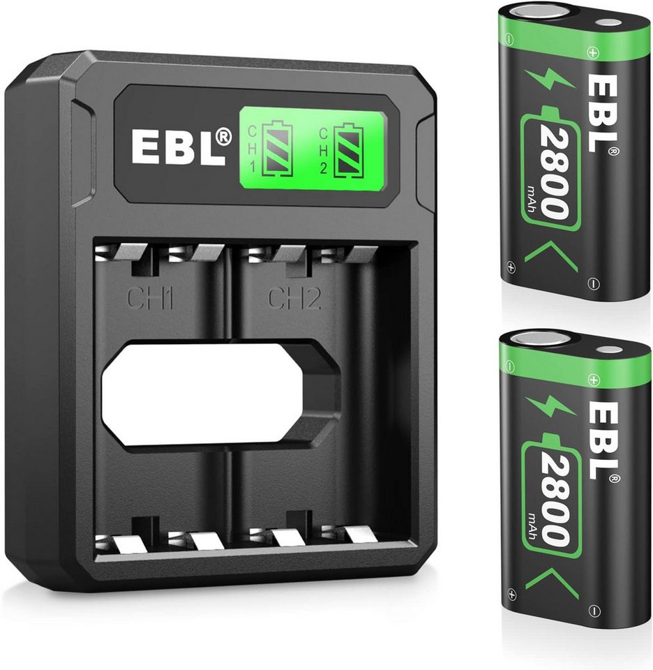 EBL 2 Stück Akku für Xbox/Series X/Xbox One Controller mit Controller-Ladestation EBL 2 Stück Akku für Xbox/Series X/Xbox One Controller mit Controller-Ladestation von EBL