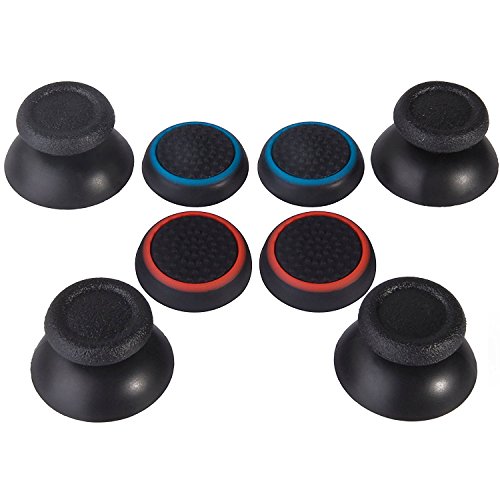 Replacement Joystick Thumbsticks und Silikon Thumb Grip für PS4 Controller, 8 Stück von EBOOT