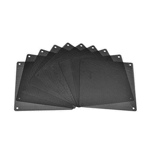 eBoot 140mm PVC Schwarze Computer PC Kühler Lüfter Lüftergitter Staubfilter Filtermatte Gehäuselüfter, 10 Stück von EBOOT