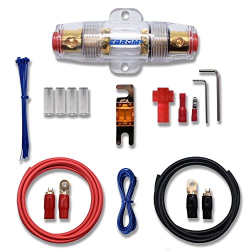 EBROM Batteriekabel Vollkupfer Car Hifi Kabel Set 10, 16, 25, 35 und 50mm2, Pluskabel + Massekabel, viele Längen, AFS, ANL Sicherungshalter + Sicherung, 5m 10mm² rot + 2m schwarz + 40A AFS Sicherung EBROM Batteriekabel Vollkupfer Car Hifi Kabel Set 10, 16, 25, 35 und 50mm2, Pluskabel + Massekabel, viele Längen, AFS, ANL Sicherungshalter + Sicherung, 5m 10mm² rot + 2m schwarz + 40A AFS Sicherung von EBROM