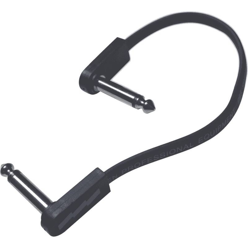EBS PCF-DL18 Deluxe Flat Mono Jack Patch Cable (Right-Angled Jack, 18-cm) von EBS