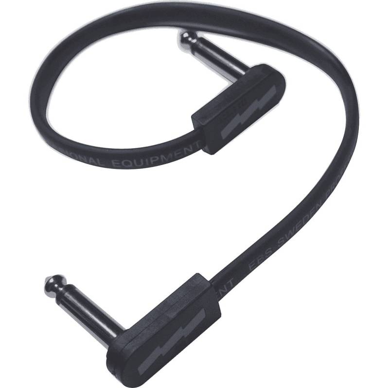 EBS PCF-DL28 Deluxe Flat Right-Angled Mono Patch Cable, 28cm von EBS
