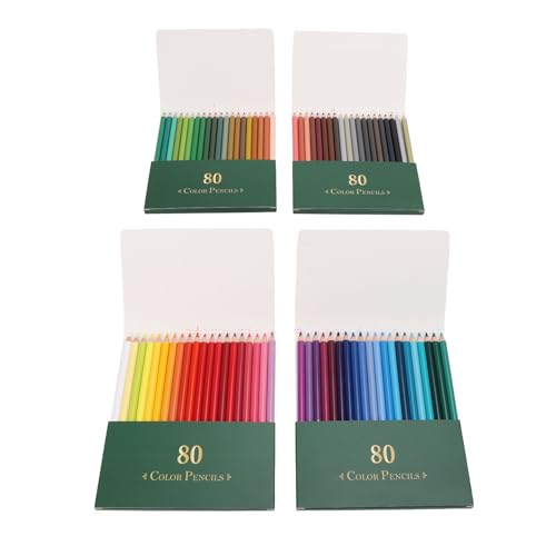 80 Farben Bleistiftset - Professionelle Holzzeichnungsstifte für Ing, Adient & Color Effects von EBTOOLS