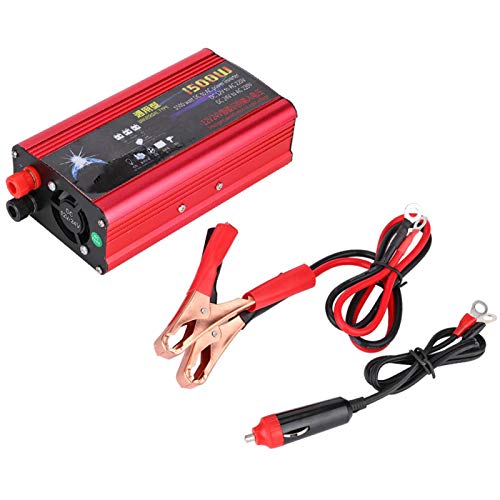 Auto-Wechselrichter Ersetzen Sie den professionellen 1500-W-Wechselrichter DC 12V / 24V zu AC 220V Auto-Wechselrichter durch einen modifizierten Sinus-Auto-Adapter mit USB-Ladegerät von EBTOOLS