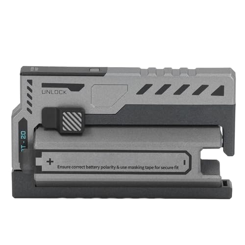 Mobile Power Bank 2 in Austauschbarer Tery für 20700 Lithium Tery - Effizient, Sicher und Lösung (Silver) von EBTOOLS
