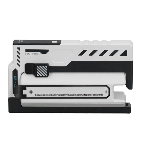 Mobile Power Bank 2 in Austauschbarer Tery für 20700 Lithium Tery - Effizient, Sicher und Lösung (White) von EBTOOLS