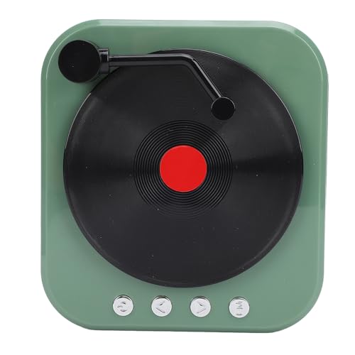 Plattenspieler -Lautsprecher - Vintage Look, Immersive Sound & Lasting Tery Musikliebhaber (Green) von EBTOOLS