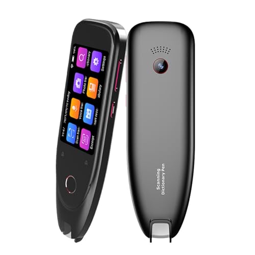 Scan -Übersetzungsstift für 12 Sprachen - Hohe Genauigkeit und Tragbare Sprachübersetzer in Sapp E für Studien, Arbeit und Reisen. (Black) von EBTOOLS