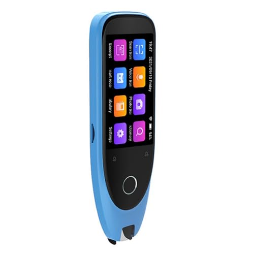 Scan -Übersetzungsstift für 12 Sprachen - Hohe Genauigkeit und Tragbare Sprachübersetzer in Sapp E für Studien, Arbeit und Reisen. (Blue) von EBTOOLS