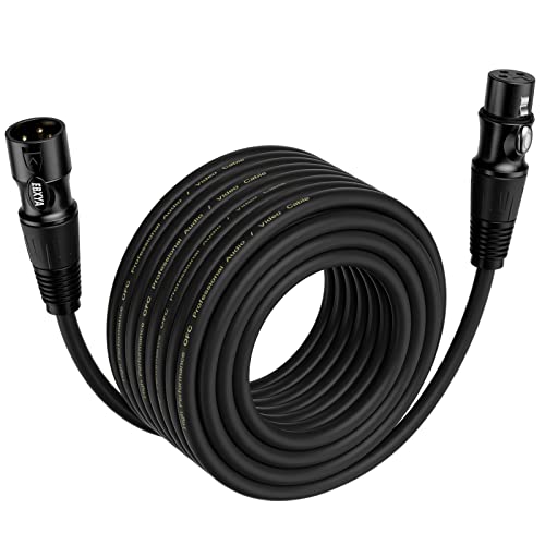 EBXYA XLR Kabel Mikrofonkabel 10M 3-Pin symmetrisch XLR Stecker auf Buchse Kabel mehrfarbig Mikrofonkabel DMX Kabel Mikrofon Patch Kabel von EBXYA