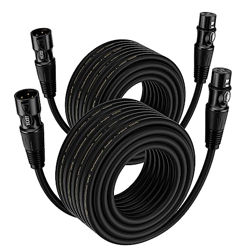 EBXYA XLR Kabel Mikrofonkabel 20M 2Pack 3-Pin symmetrisch XLR Stecker auf Buchse Kabel Mikrofonkabel DMX Kabel Mikrofon Patch Kabel EBXYA XLR Kabel Mikrofonkabel 20M 2Pack 3-Pin symmetrisch XLR Stecker auf Buchse Kabel Mikrofonkabel DMX Kabel Mikrofon Patch Kabel von EBXYA