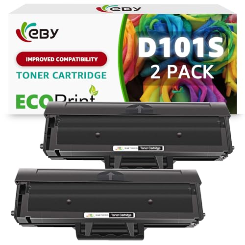 EBY Kompatibel Toner Patronen Ersatz für Samsung MLT-D101S/ELS D101S für SCX-3405W SCX-3405F SCX-3405 SCX-3405FW SCX-3400 ML-2160 ML-2165 ML-2165W ML-2168 SF760P SF 760 (Schwarz, 2-Pack) von EBY