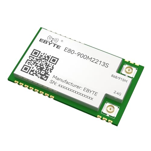 868 MHz 915 MHz 2,4 G LR1121 Lora Wireless RF SMD SPI Modul E80-900M2213S 5,6 km Sub-G TCXO WIFI Zigbee BLE IPEX Stempellochantenne 868 MHz 915 MHz 2,4 G LR1121 Lora Wireless RF SMD SPI Modul E80-900M2213S 5,6 km Sub-G TCXO WIFI Zigbee BLE IPEX Stempellochantenne von EBYTE