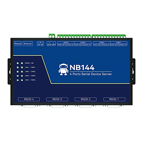 EBYTE 4-Kanal RS485 RS232 RS422 auf Ethnernet Serial Server CDSENET NB144E TCP UDP MQTT HTTP Modbus Gateway TCP RTU POE von EBYTE