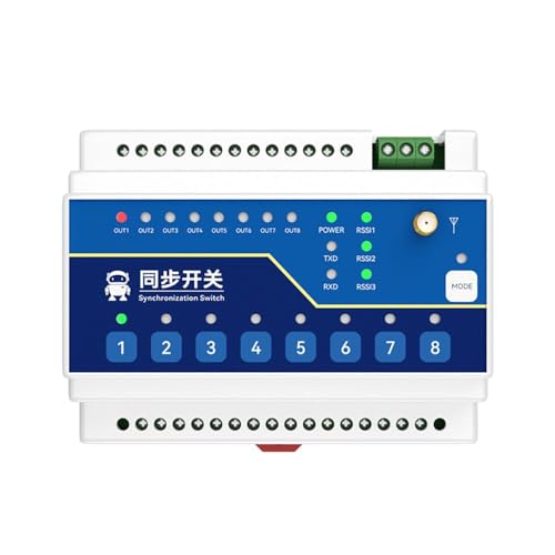 EBYTE 433 MHz SX1262 Lora 2-Wege-Schalter, Eingang, Ausgang E860-DTU (2020-400SL), A RS485, lange Distanz, 10 km, Industriequalität, AC 85 ~ 265 V von EBYTE