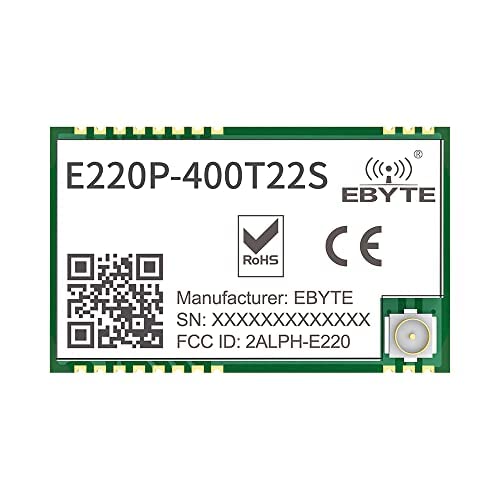 EBYTE 433MHz LLCC62 Lora Wirelesse Modul E220P-400T22S 470MHz Langstrecke 7KM 22 dBm Fluggeschwindigkeit 2.4k~62.5k IPEX/Stempelloch für Smart Building von EBYTE