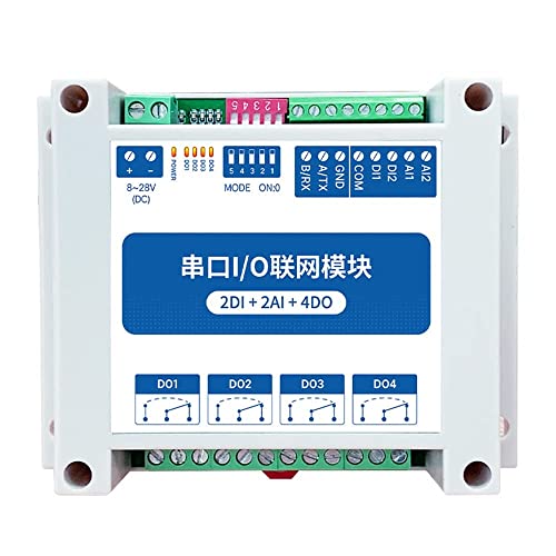 EBYTE Modbus RTU E/A-Netzwerkmodul RS485-Steuerung E/A mit serieller Schnittstelle 2DI+2AI+4DO MA01-AACX2240 von EBYTE