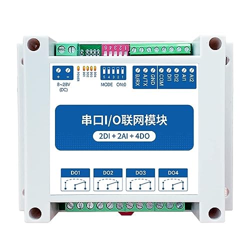 EBYTE Modbus RTU E/A-Netzwerkmodul RS485-Steuerung E/A mit serieller Schnittstelle 2DI+2AI+4DO MA01-AACX2240 von EBYTE