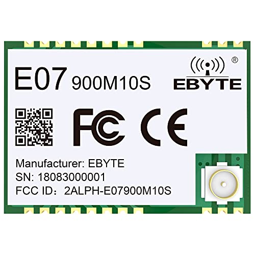 EBYTE TI CC1101 Wireless 868Mhz 915Mhz RF Modul Lange Reichweite 1,5 km IPEX/Stempelloch Antenne SMD Paket E07-900M10S SPI Wireless Modul von EBYTE