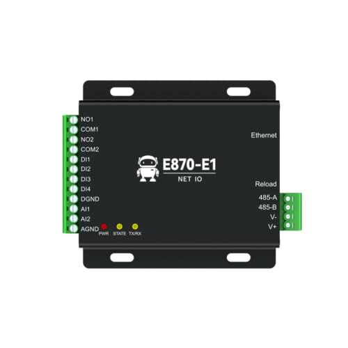 Ethernet Edge Acquisition Gateway IO Controller RS485+4DI+2DO+2AI E870-E1 Fernbedienung Modbus TCP RTU MQTT DNS von EBYTE