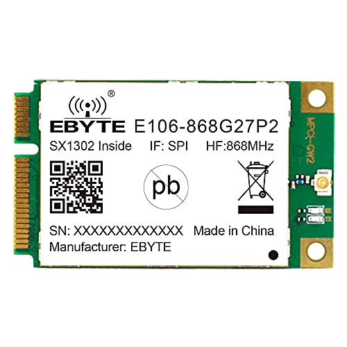 SX1302 LoRa Gateway 27dBm 868MHz EBYTE E106-868G27P2 PCI-e Schnittstelle SPI Halb Duplex eingebaut PA LNA RF Modul Transceiver Transmitter Empfänger von EBYTE