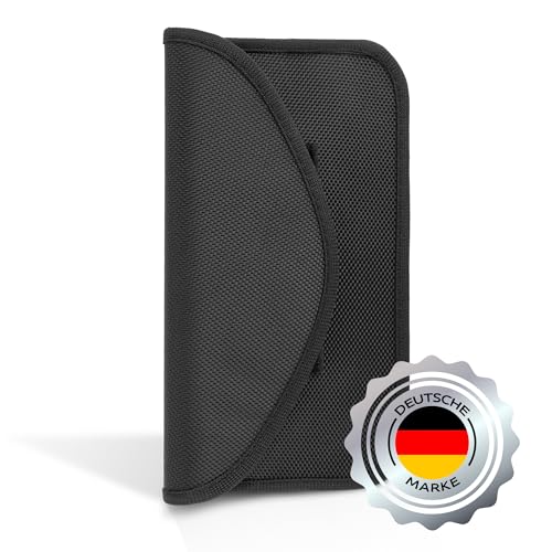 ECENCE 1x RFID Strahlenschutz-Tasche Handy Smartphone No-Signal Funk Stop Tasche Schwarz von ECENCE