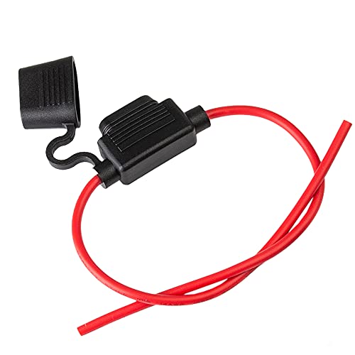 ECENCE 1x Sicherungshalter KFZ LKW Motorrad Boot Sicherungs Halter PKW 14AWG max.20A Flachsicherung Halter für Auto Wohnmobil Camper von ECENCE
