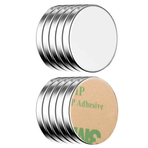 ECENCE Neodym Magnete 10 Stck. - runde Klebe-Magnete selbstklebend - 18x2mm - hochwertige NiCuNi-Beschichtung - Scheibenmagnete ECENCE Neodym Magnete 10 Stck. - runde Klebe-Magnete selbstklebend - 18x2mm - hochwertige NiCuNi-Beschichtung - Scheibenmagnete von ECENCE