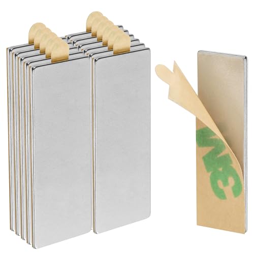ECENCE Neodym Magnete 12 Stck. - Klebe-Magnete selbstklebend - 30x10x1mm - hochwertige NiCuNi-Beschichtung - Scheibenmagnete ECENCE Neodym Magnete 12 Stck. - Klebe-Magnete selbstklebend - 30x10x1mm - hochwertige NiCuNi-Beschichtung - Scheibenmagnete von ECENCE