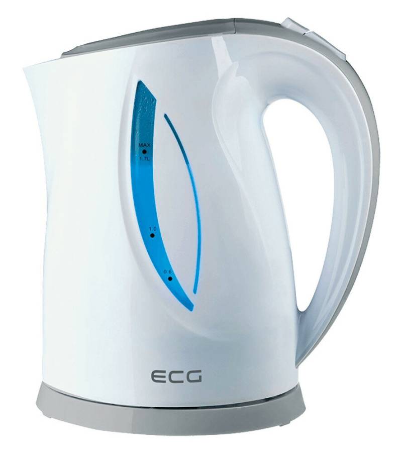 ECG RK 1758 Wasserkocher 1,7 l Grau, Weiß 2000 W von ECG
