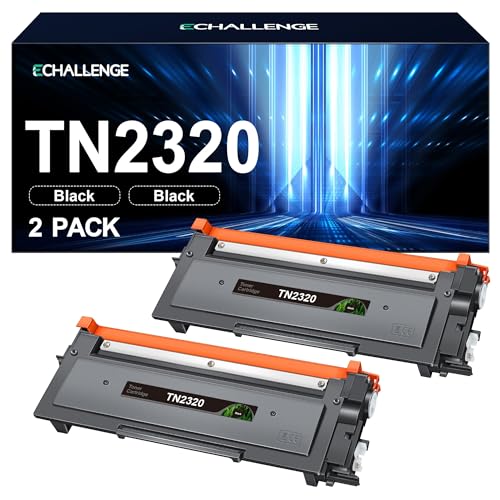 ECHALLENGE TN2320 Toner Kompatibel für Brother TN-2320 TN2320 TN-2310 Toner für Brother MFC-L2700DW MFC-L2700DN MFC-L2720DW HL-L2340DW HL-L2300D DCP-L2520DW DCP-L2540DN MFC-L2740DW (2 Schwarz) von ECHALLENGE