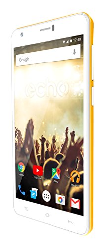 ECHO JAVAJM Smartphone Java Dual SIM, 13,97 cm (5,5 Zoll), 8GB, 5MP Kamera, Android 6.0 gelbsenf von ECHO