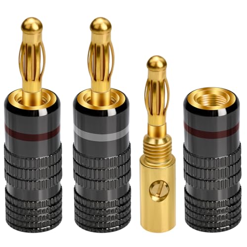 ECHOBUY 14 Stück Bananenstecker 24k Vergoldet Banana Steckverbinder Schraubbar für Lautsprecherkabel HiFi Receiver, HiFi-Boxen, Verstärker/Endstufen, Receiver/Stereoanlagen ECHOBUY 14 Stück Bananenstecker 24k Vergoldet Banana Steckverbinder Schraubbar für Lautsprecherkabel HiFi Receiver, HiFi-Boxen, Verstärker/Endstufen, Receiver/Stereoanlagen von ECHOBUY