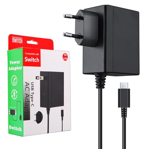 Netzteil für Switch/Switch OLED, PD Typ C Ladegerät unterstützt TV und Handheld Modus Reise Charger für Docking Station Andriod Handy und Andere USB C Geräte von ECHTPower