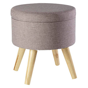 Echtwerk Hocker mit Stauraum Max EW-SH-0485 grau von ECHTWERK