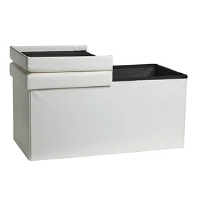Echtwerk Sitztruhe Flex EW-FB-0433 weiß Stoff 76,0 cm von ECHTWERK