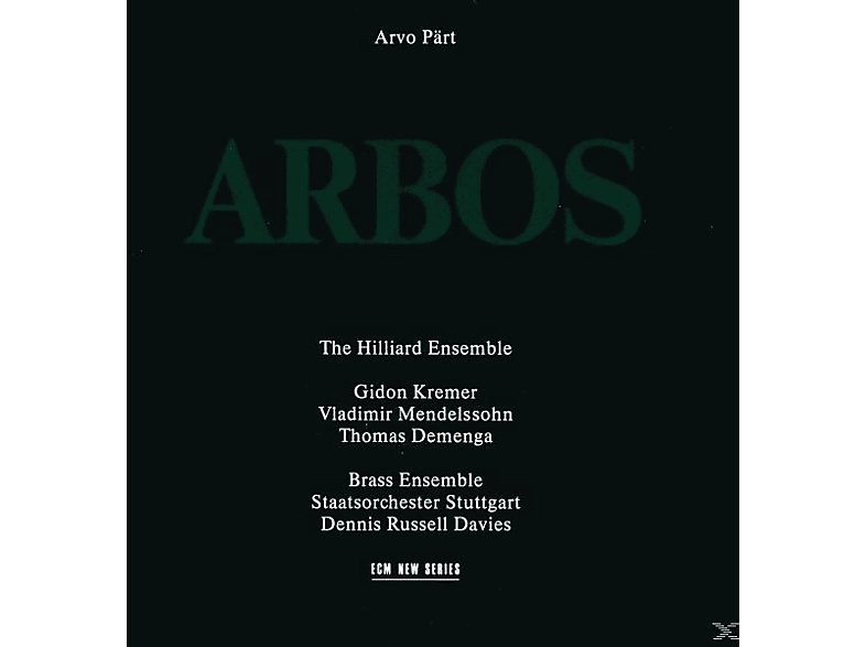 Hilliard Ensemble, Arvo Pärt - Arbos (CD) von ECM RECORD