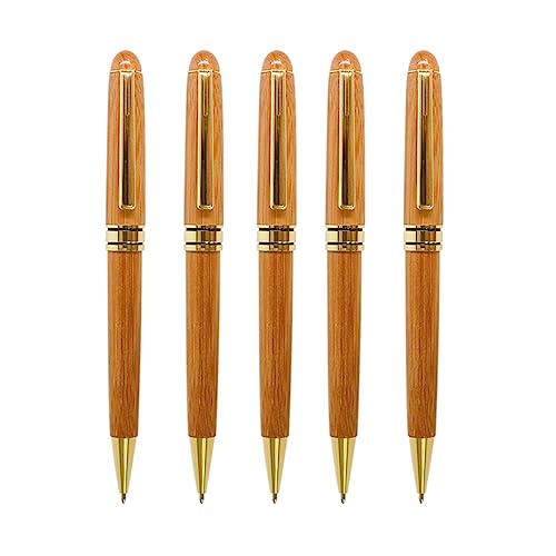 5pcs Business Tip Stift Luxusstifte Für Planner Journal Business Bambusholzstifte Stiftstifthandhandhandhandgefertigte von ECMQS