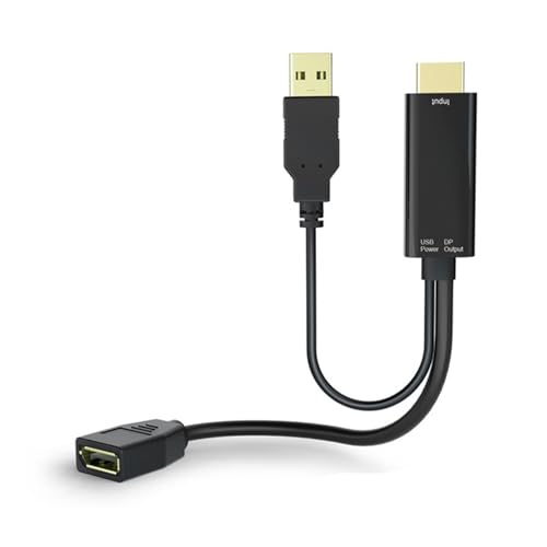 ECMQS Für HDTV Zu DisplayPort Adapter Konvertierungskabel Unterstützt Videoübertragung 4K60 Hz Für Haltbarkeit Und Langlebigkeit von ECMQS