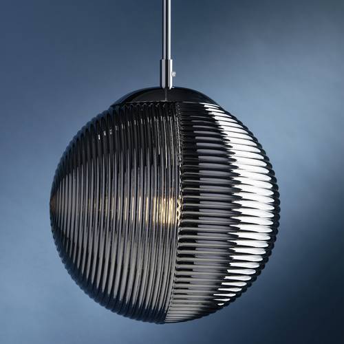 ECO-Light GREENWICH I-GREENWICH-G-S1 GR Pendelleuchte E27 60W Rauchgrau, Chrom von ECO-Light