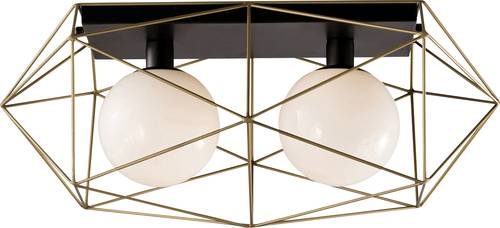 ECO-Light I-ABRAXAS-PL2 ORO ABRAXAS Deckenleuchte E27 120W Gold, Schwarz von ECO-Light