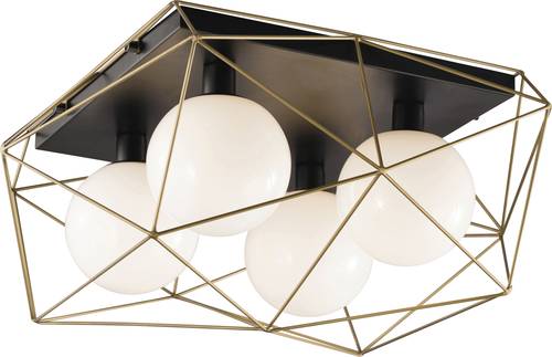 ECO-Light I-ABRAXAS-PL4 ORO ABRAXAS Deckenleuchte E27 240W Gold, Schwarz von ECO-Light