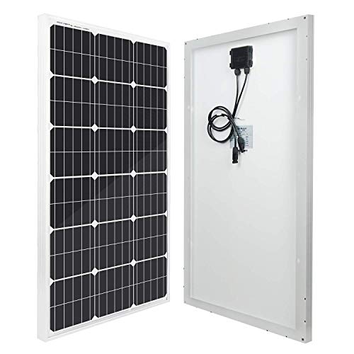 Eco Worthy Tragbare 200 Watt (2 Stück 100 Watt) 18 Volt monokristaline Solarpanels 12 V Batterie für Wohnmobil, Boot, Wohnmobil von ECOWORTHY