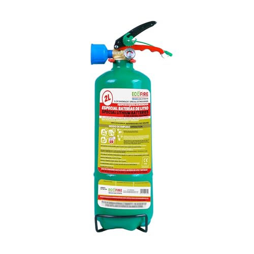 ECOFIRE Fighting Feuerlöscher für ABFL-Brände, 2 Liter, löscht Lithiumbatterien, umweltfreundlich, biologisch von ECOFIRE Fighting