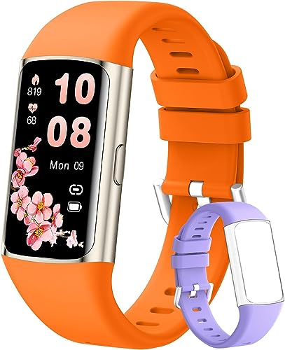 ECOSOON Smartwatch, 1.47'' Touchscreen Fitnessuhr IP68 Wasserdicht Fitness Tracker Fitness Uhr mit Schrittzähler, Pulsuhr, SpO2, Schlafmonitor, Sportuhr Smart Watch für Unisex iOS, Android, Silver von ECOSOON
